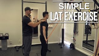 Activate your lats: easy lat exercise you can do at home