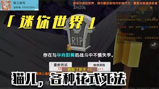 【猫儿】 迷你世界：猫儿姐姐各种花式死法，不得不说死都是一门学问！