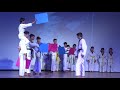 taekwondo champions with energetic presentation annual function 2018