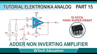 Konsep Adder Non Inverting Amplifier Op Amp