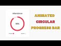 How to Create a Circular Progress Bar in HTML, CSS, and JavaScript