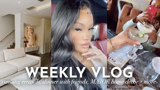 WEEKLY VLOG! HANGING WITH FRIENDS + SISTER + HOME DECOR + WIG SALE + MORE | ALLYIAHSFACE VLOG