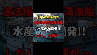 【海外の反応】違法操業した台湾漁船を拿捕した日本に対し、中国が...