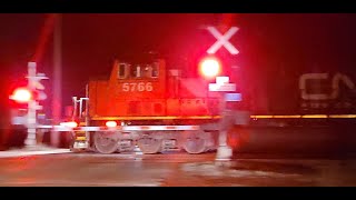 (5 Locomotives) CN 385 - 5766/2306/8896/8000/2514 In Lynden Ontario