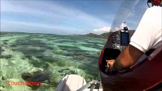 Gyrocopter - Water Landing \u0026 Take Off - Seychelles