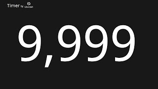 9999 Second Countup Timer