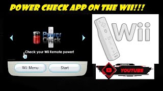 How to Install the Power check App on the Nintendo Wii!