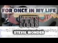 Stevie Wonder - For Once In My Life - Bass Line - Score - Tabs - Cover