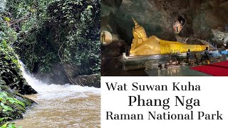 Phang Nga Thailand - Raman National Park \u0026 Wat Suwan Kuha Temple - Reclining Buddha in a Cave