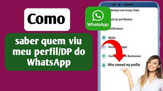 Como ver quem visualizou seu status/perfil do Whatsapp secretamente | Veja quem viu meu perfil