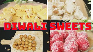 4തരം ദീപാവലി മധുര പലഹാരം|4types Diwali sweets|#Diwalisweets|#Anzanfoodies