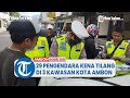 29 Pengendara Kena Tilang di 3 Kawasan Kota Ambon, 2 Motor di Antaranya Diamankan Polisi