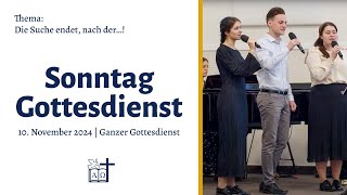 Gottesdienst: Die Suche endet, nach der … !  | FECG Cloppenburg | 10.11.2024