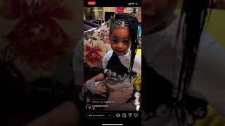 Cardi B ig live with her daughter Kulture