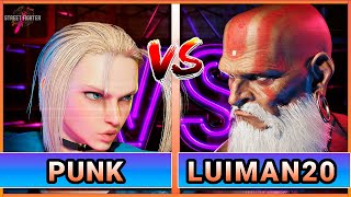 Punk (Cammy vs Dhalsim) LuiMan20 - SF6 High level matches.