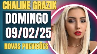 Vidente CHALINE GRAZIK Previsões 09/02/25 Novas Previsões #chalinegrazik