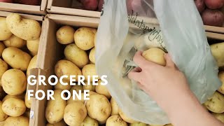 How to Grocery Shop for One + Food Storage for One