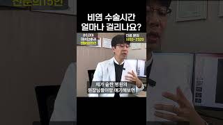 비염 수술시간 얼마나 걸리나요?