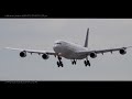 4k rare arrivals at yvr ft westjet 737 max 8 u0026 lufthansa a340 plane spotting at yvr