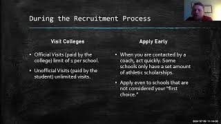 Prospective Student Athletes and the Recruiting Process