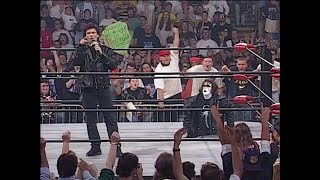 Eric Bischoff's Private Investigators fail to find him! Sting Rips through the Ring Mat! 1997 (WCW)