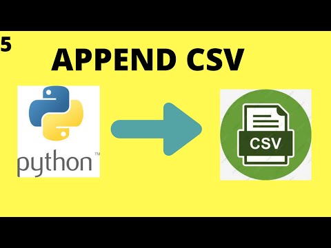 Append CSV in Python Append data to already existing CSV file Python