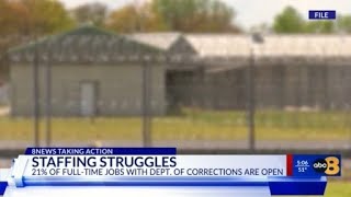 A fifth of Department of Corrections jobs stand vacant