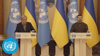 António Guterres (UN Secretary-General) and Volodymyr Zelenskyy (Ukraine) – Press Conference