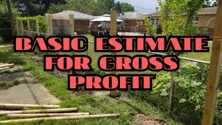 Basic Job Estimating With Gross Profit!