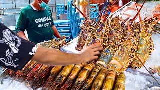 Lots of Orders! Amazing JUMBO Shrimp, Lobster & Seafood Grilled by Master Chef | Thai Street Food