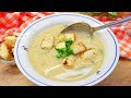 Knoblauchsuppe nach italienischer Art mit knusprigen Croutons  Lecker und einfach!