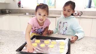 Kids First time making Shortbread. 23/12/2019