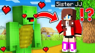 Mikey fell in love with JJ SISTER in Minecraft Challenge - Maizen JJ and Mikey