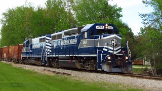 LSRC 4303 and LSRC 303 leading Train 326S out of Alpena Mi