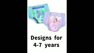 Drynites Pajamas Pants designs on each age range