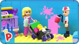 ♥ LEGO Aurora Making BABY NURSERY with Prince Phillip in Fairytale Castle