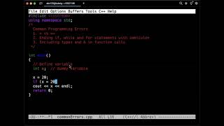 Common Programming Errors