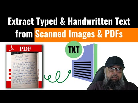 How to extract typed and handwritten text from images and PDFs