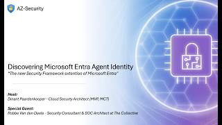 Episode 39 "Discovering Microsoft Entra Agent Identity", the security extension of Microsoft Entra.