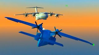 Mid-air collisions in Turboprop Flight Simulator (with Realistic Sounds) (Part 10)