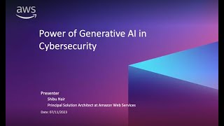 The Power of Generative AI in Cybersecurity