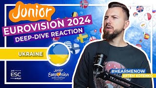 🌷 Reaction to 🇺🇦 UKRAINE in JUNIOR EUROVISION 2024 | 🔎 #HEARMENOW Hear Me Now by Artem Kotenko