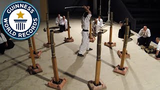 Martial arts sword cuts world record - Guinness World Records