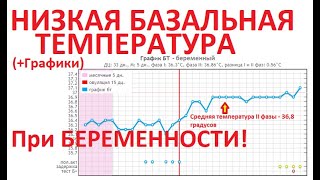 🌡️ Низкая БАЗАЛЬНАЯ ТЕМПЕРАТУРА( БТ) (📉Успешные графики до 37°при беременности👶)