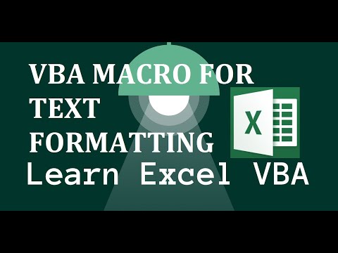 Creating a Macro for Text Formatting