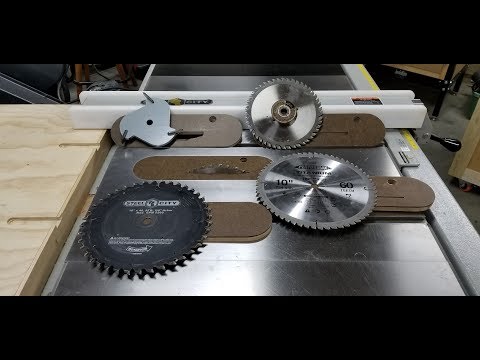 CUSTOM Zero Clearance Table Saw Inserts Part 2 CUSTOM Zero Clearance Table Saw Inserts Part 2