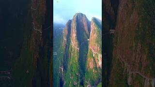 Natural Mountains Tourism Place | Mangshan Wuzhi Peak Scenic Area #mountains #aerial #travel