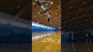 5’7 Asian man dunking! 170cm 日本人ダンク！#shorts