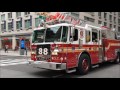 fdny responding compilation 49 full of blazing sirens u0026 loud air horns throughout new york city.