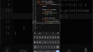 How to print a multiplication table in java | Multiplication Table | Java Tutorial #java #code